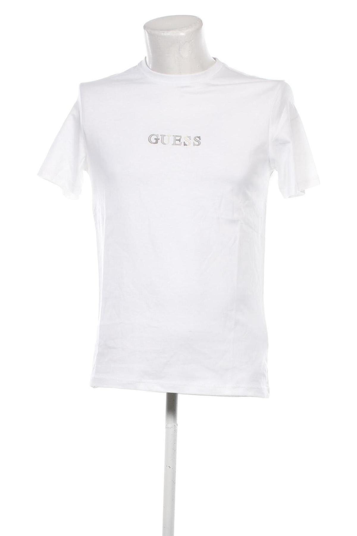 Męski T-shirt Guess, Rozmiar M, Kolor Biały, Cena 154,99 zł