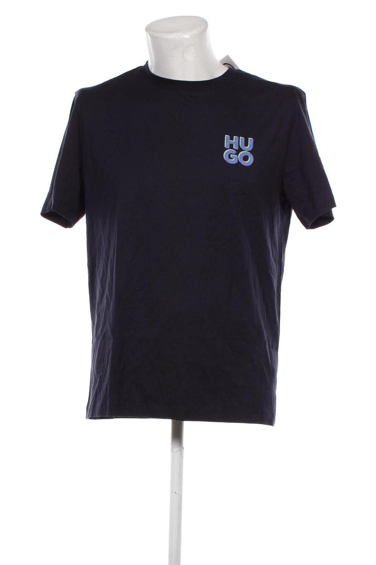 Herren T-Shirt Hugo Boss, Größe L, Farbe Blau, Preis 58,99 €