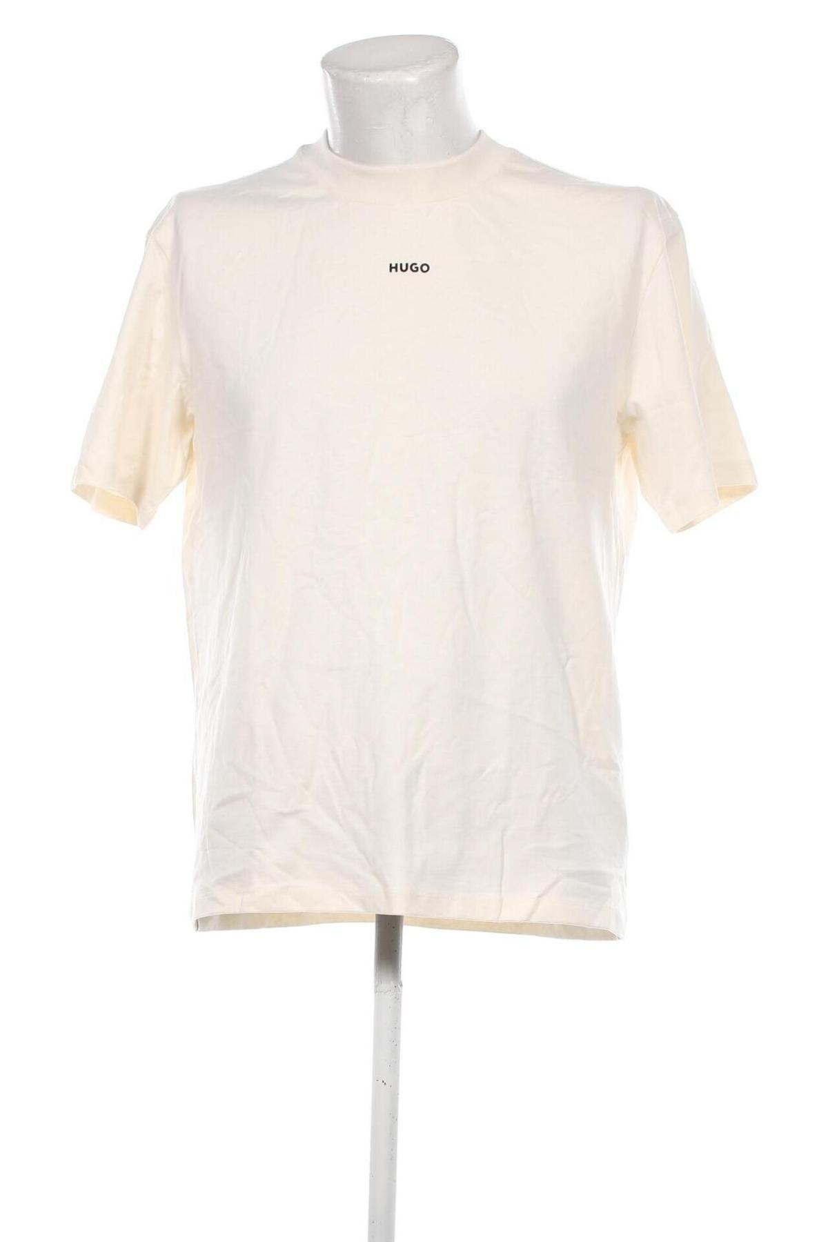 Herren T-Shirt Hugo Boss, Größe M, Farbe Beige, Preis € 53,29