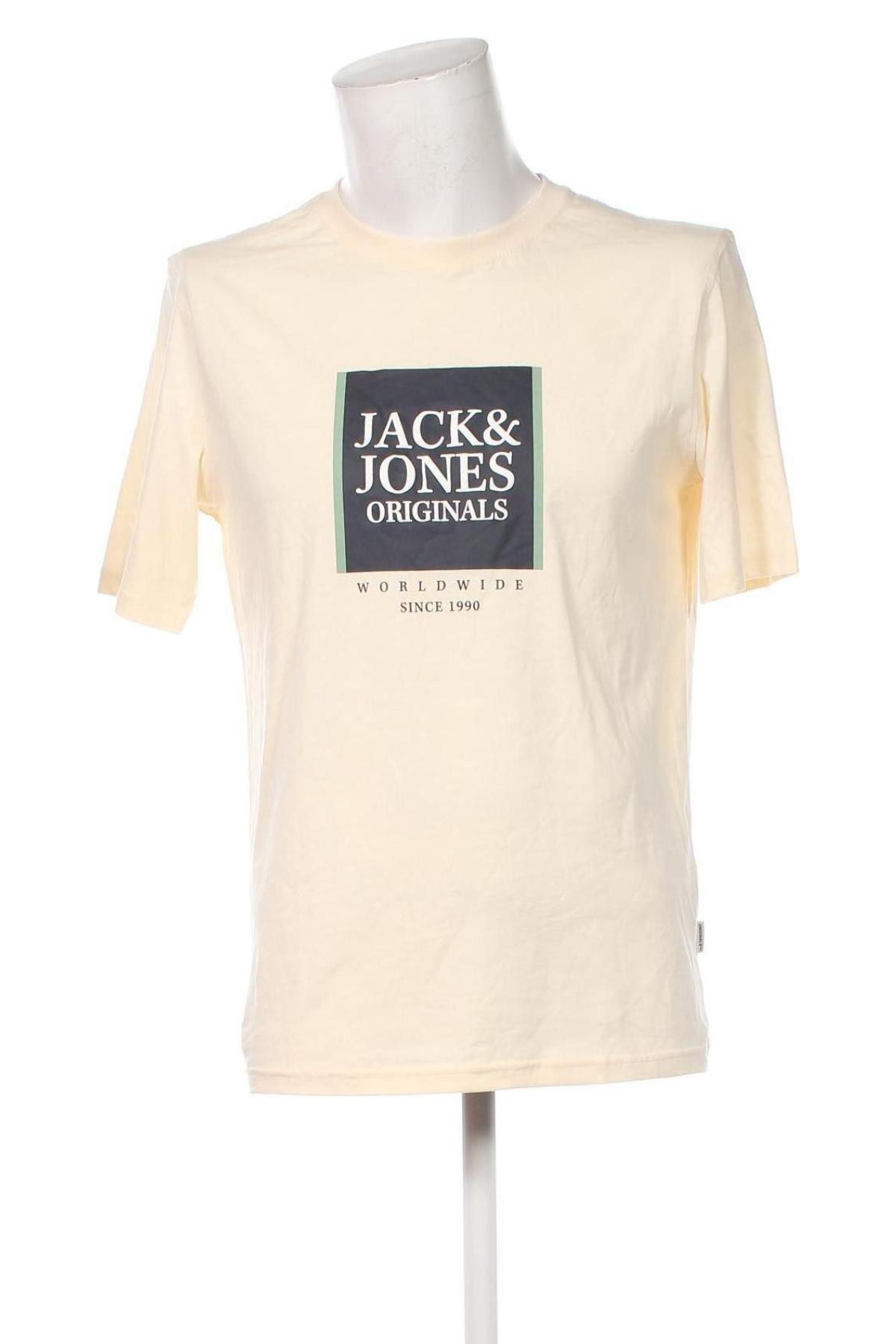 Herren T-Shirt Jack & Jones, Größe L, Farbe Beige, Preis € 15,99