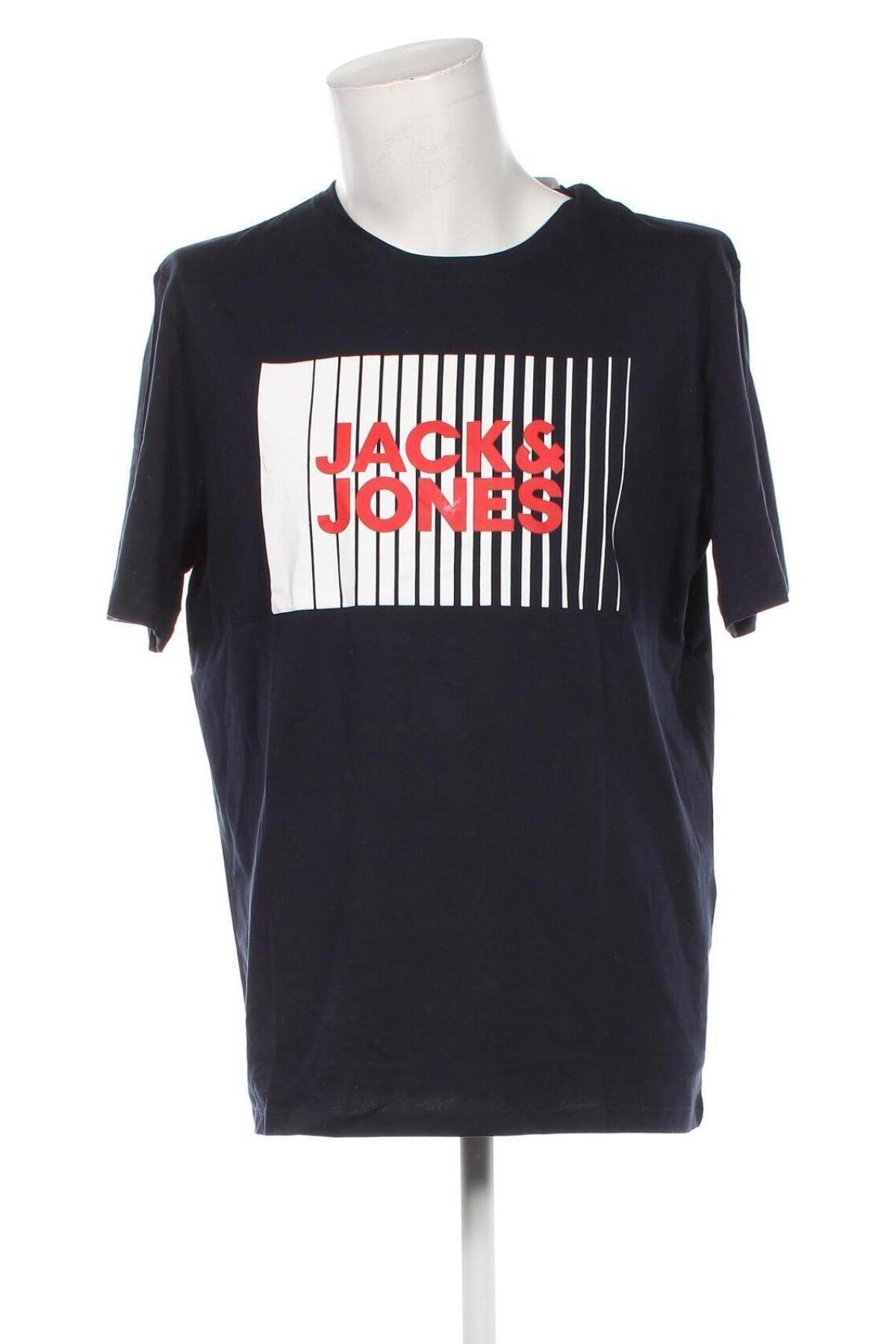 Męski T-shirt Jack & Jones, Rozmiar XL, Kolor Niebieski, Cena 83,99 zł