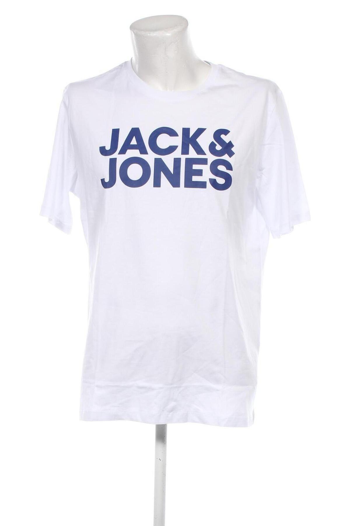 Ανδρικό t-shirt Jack & Jones, Μέγεθος XL, Χρώμα Λευκό, Τιμή 13,49 €