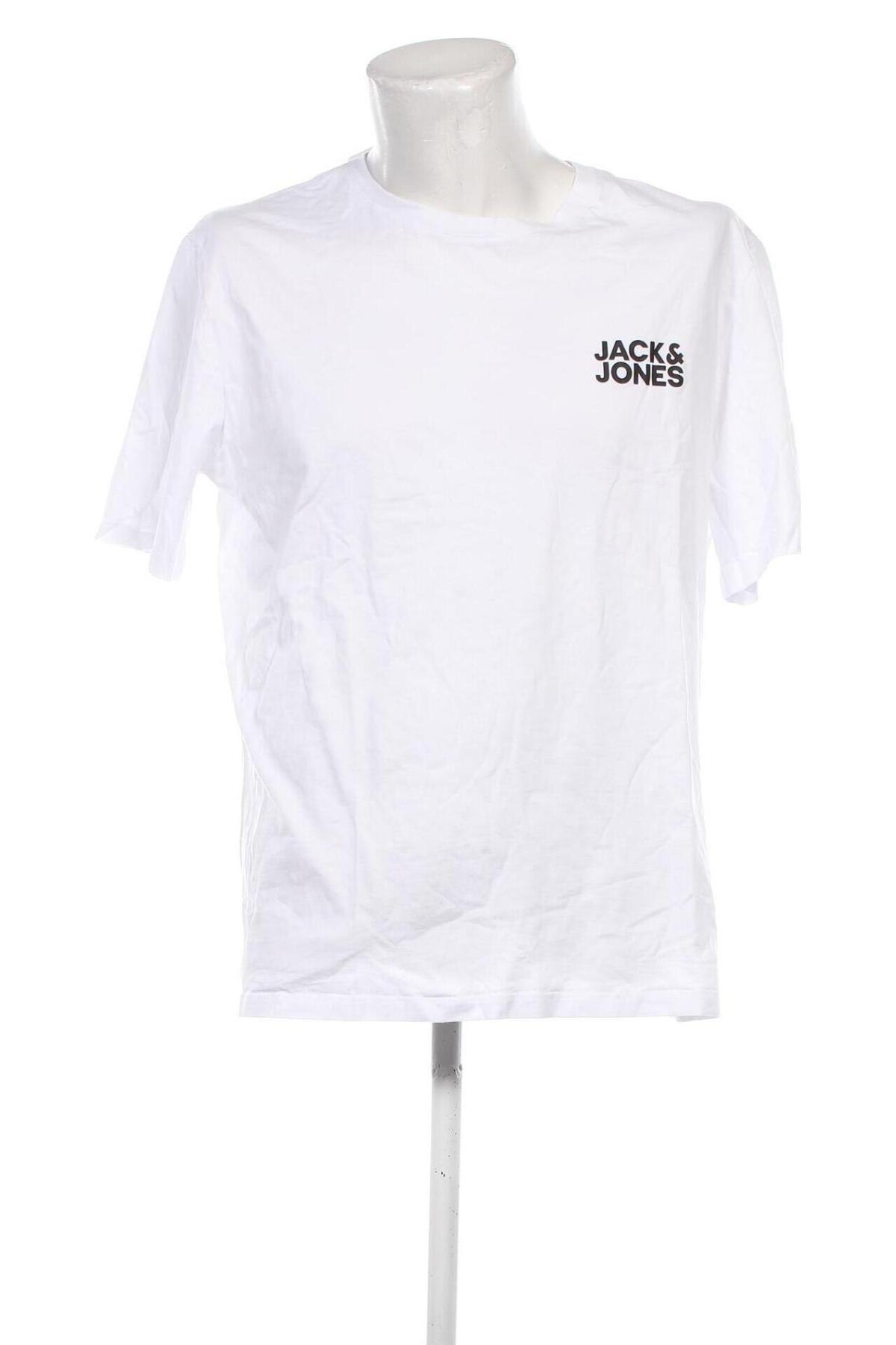 Męski T-shirt Jack & Jones, Rozmiar XXL, Kolor Biały, Cena 56,99 zł