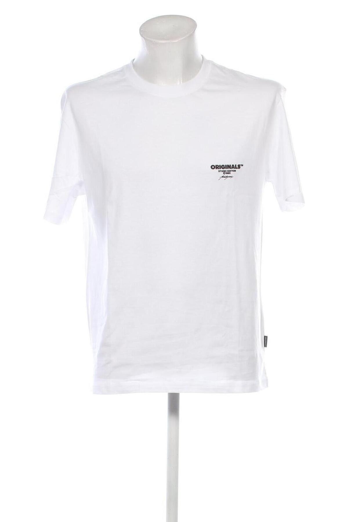 Ανδρικό t-shirt Jack & Jones, Μέγεθος L, Χρώμα Λευκό, Τιμή 11,49 €