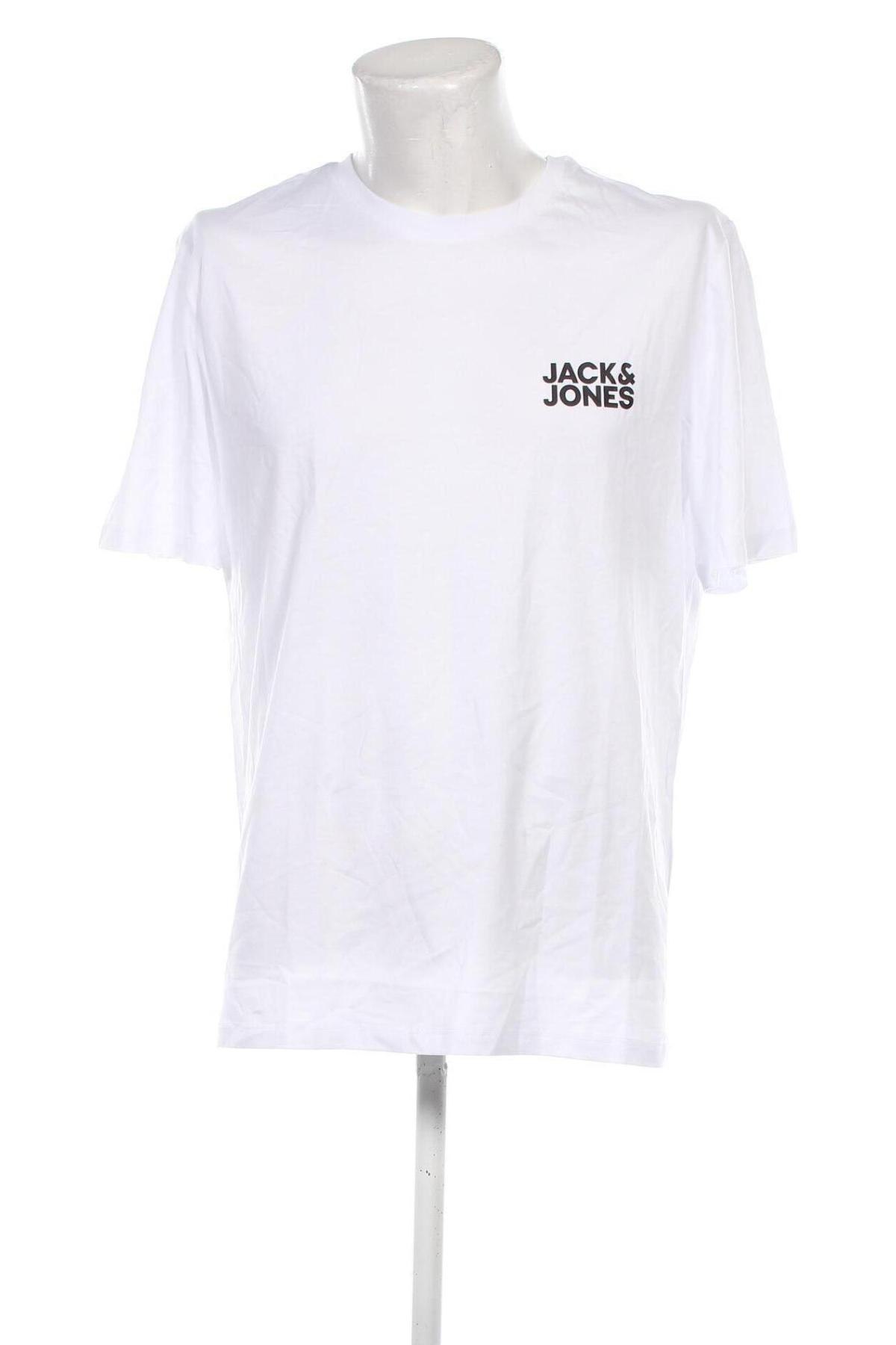 Męski T-shirt Jack & Jones, Rozmiar XL, Kolor Biały, Cena 67,99 zł