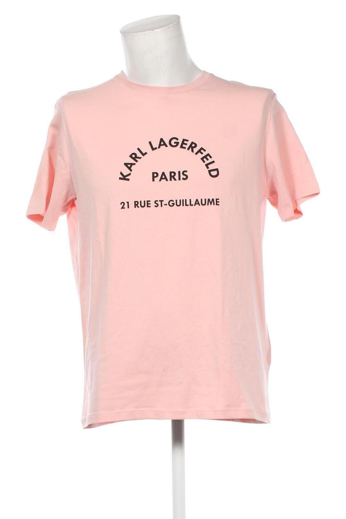 Herren T-Shirt Karl Lagerfeld, Größe XL, Farbe Rosa, Preis € 58,99