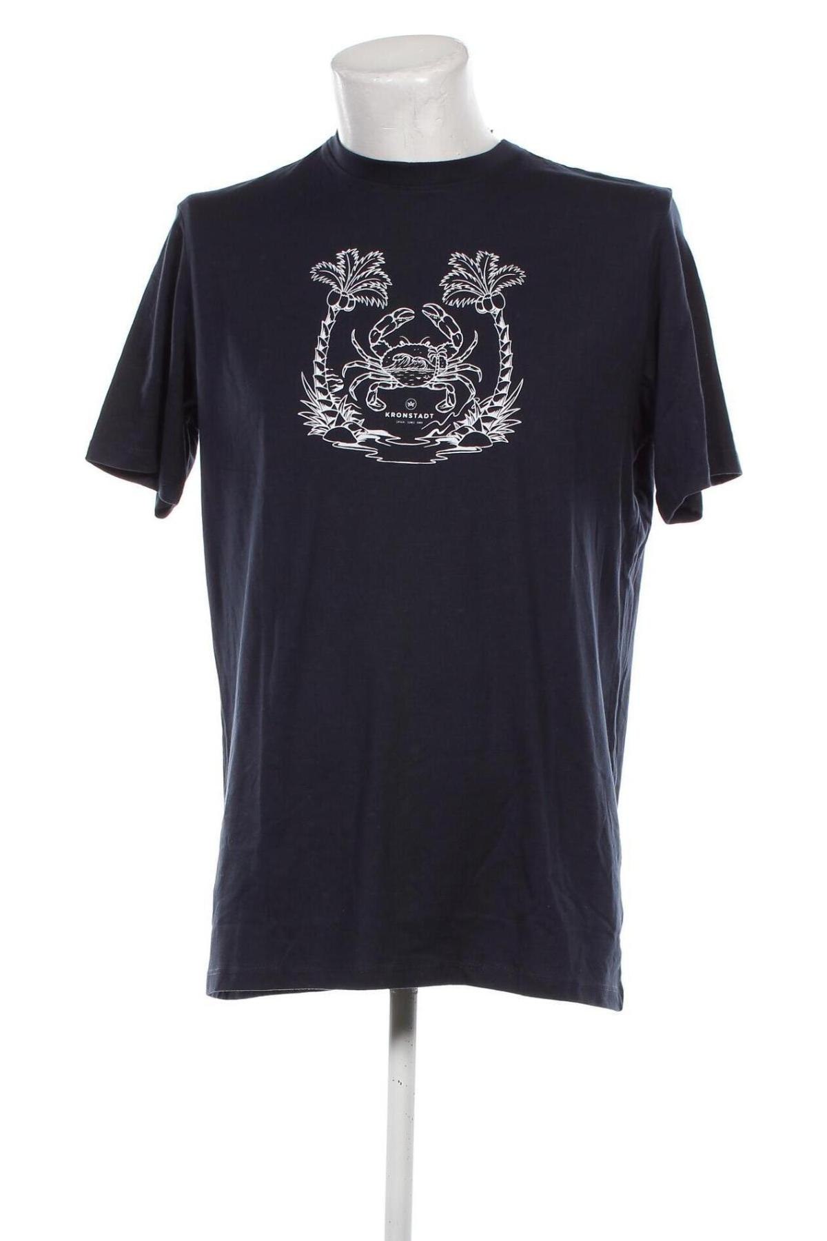 Ανδρικό t-shirt Kronstadt, Μέγεθος M, Χρώμα Μπλέ, Τιμή 15,99 €