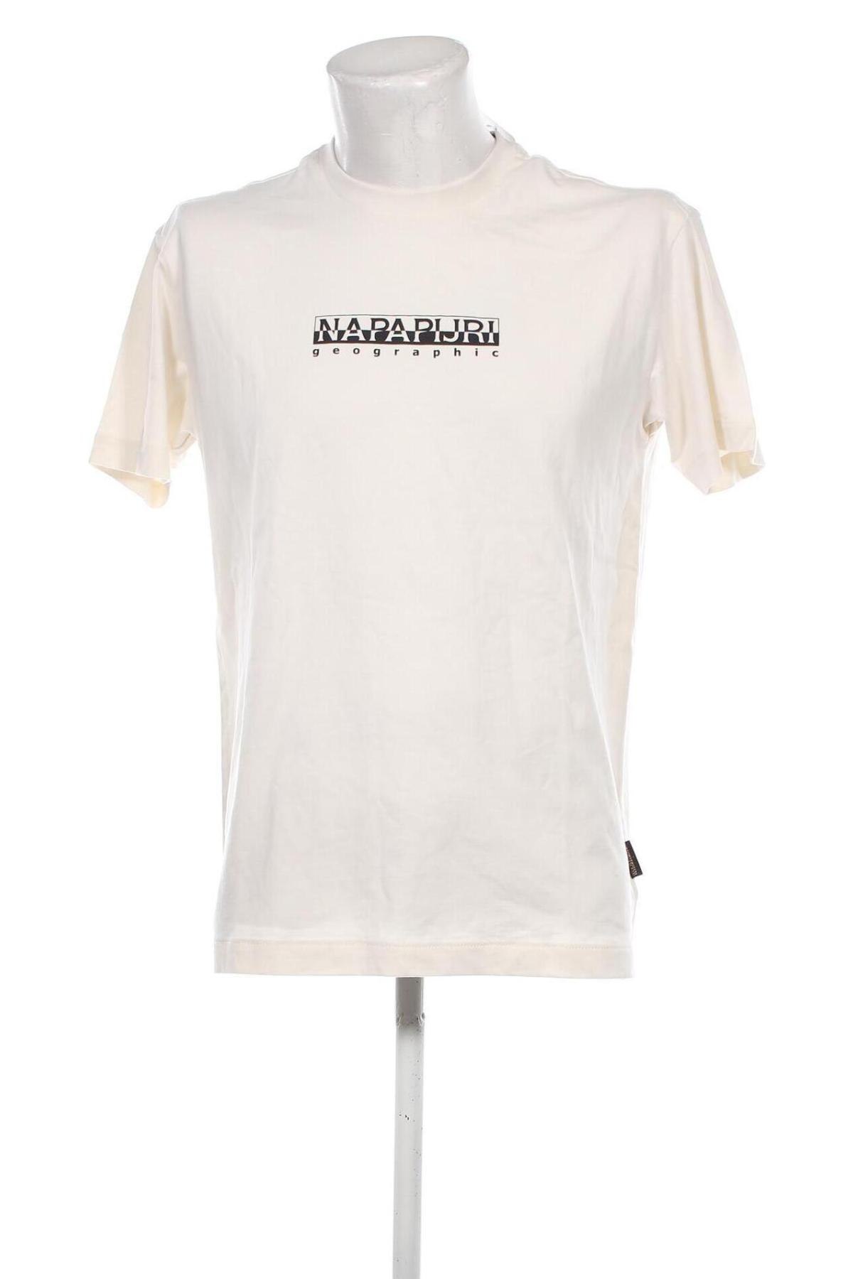 Ανδρικό t-shirt Napapijri, Μέγεθος S, Χρώμα Εκρού, Τιμή 26,49 €