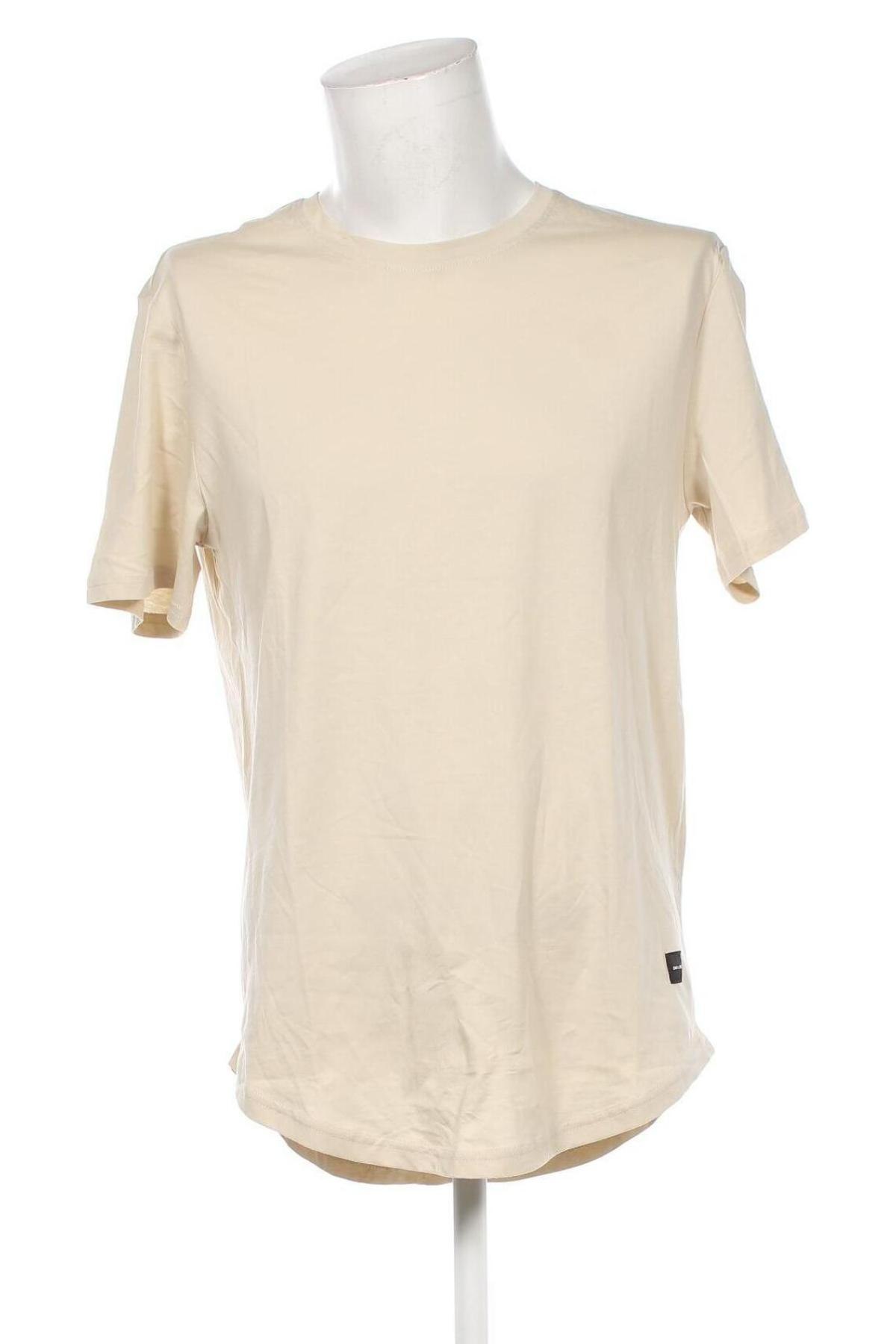 Herren T-Shirt Only & Sons, Größe L, Farbe Beige, Preis 8,99 €