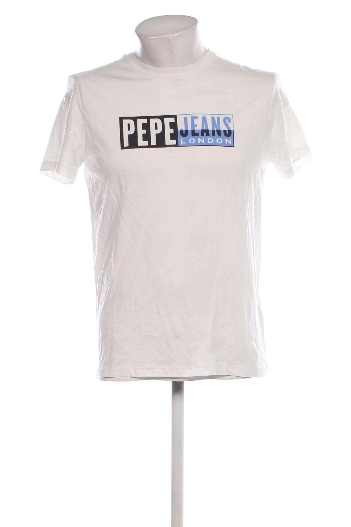 Herren T-Shirt Pepe Jeans, Größe S, Farbe Weiß, Preis € 18,49