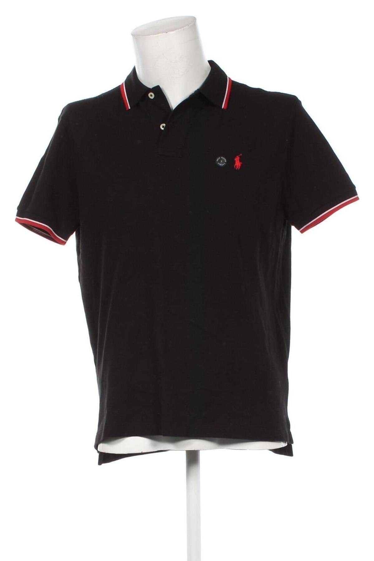 Męski T-shirt Polo By Ralph Lauren, Rozmiar L, Kolor Czarny, Cena 326,99 zł