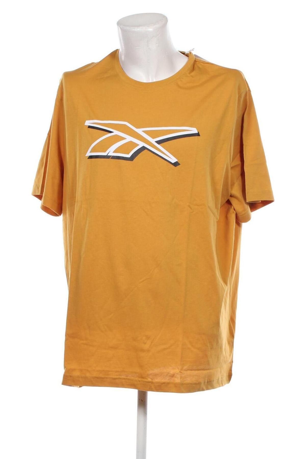 Męski T-shirt Reebok, Rozmiar XXL, Kolor Żółty, Cena 115,99 zł