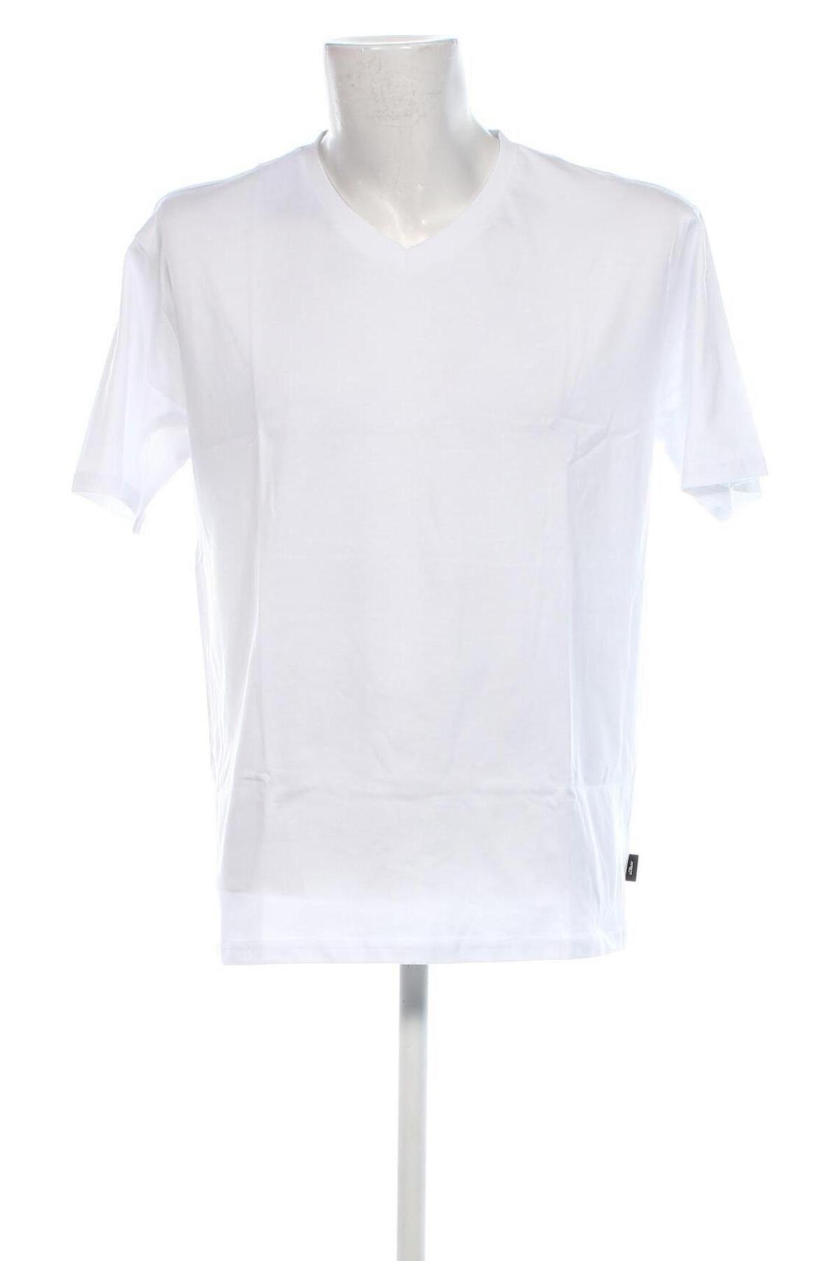 Ανδρικό t-shirt S.Oliver, Μέγεθος L, Χρώμα Λευκό, Τιμή 11,29 €