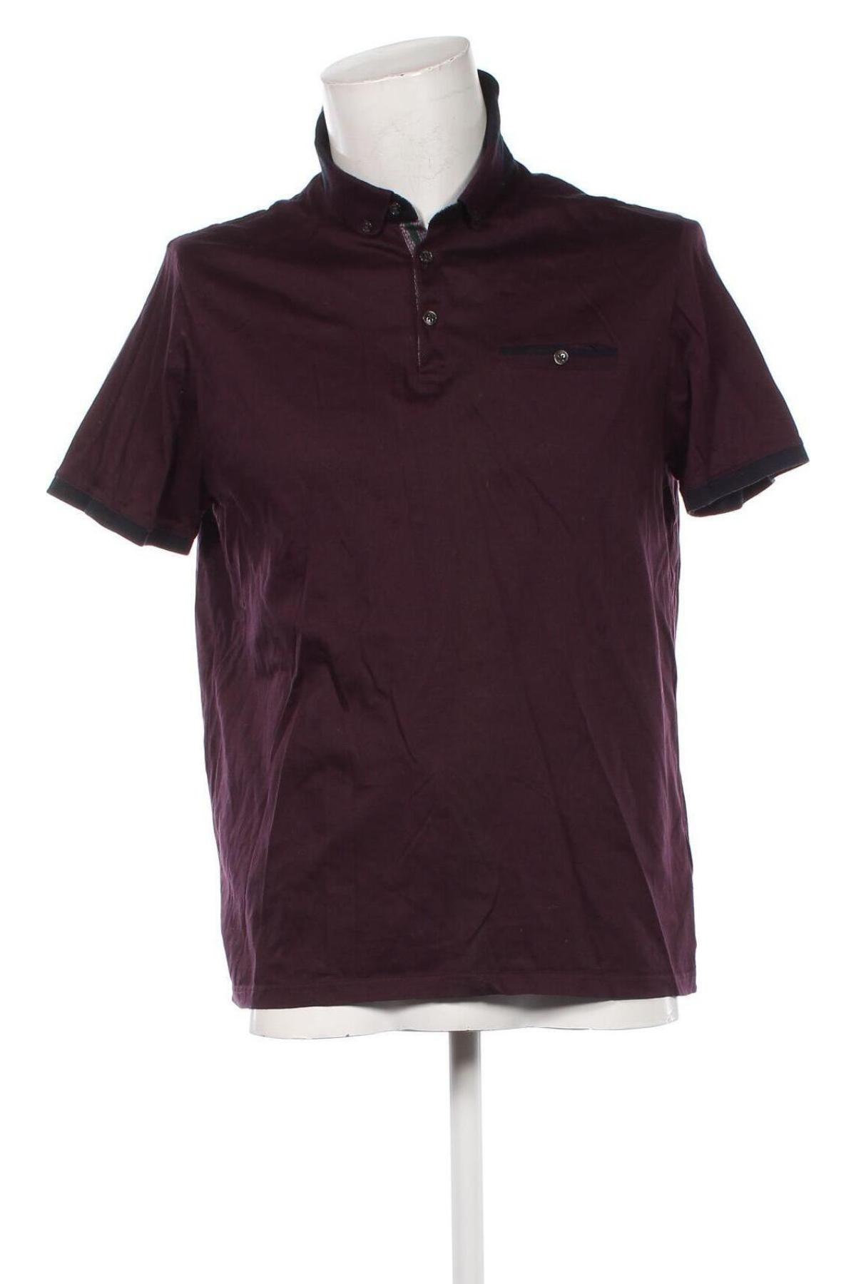 Herren T-Shirt Ted Baker, Größe L, Farbe Lila, Preis € 18,49