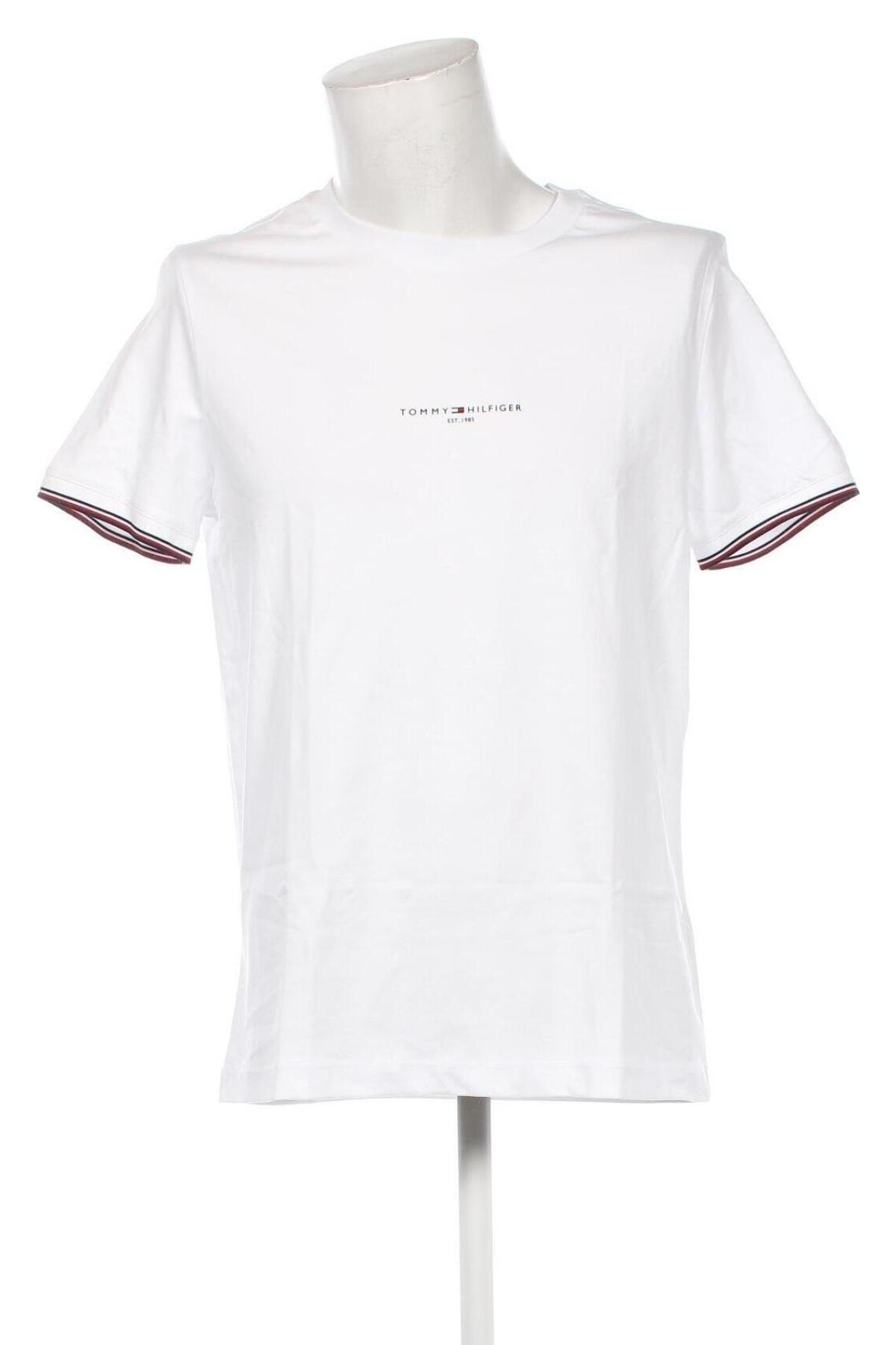 Tricou de bărbați Tommy Hilfiger, Mărime XL, Culoare Alb, Preț 253,49 Lei