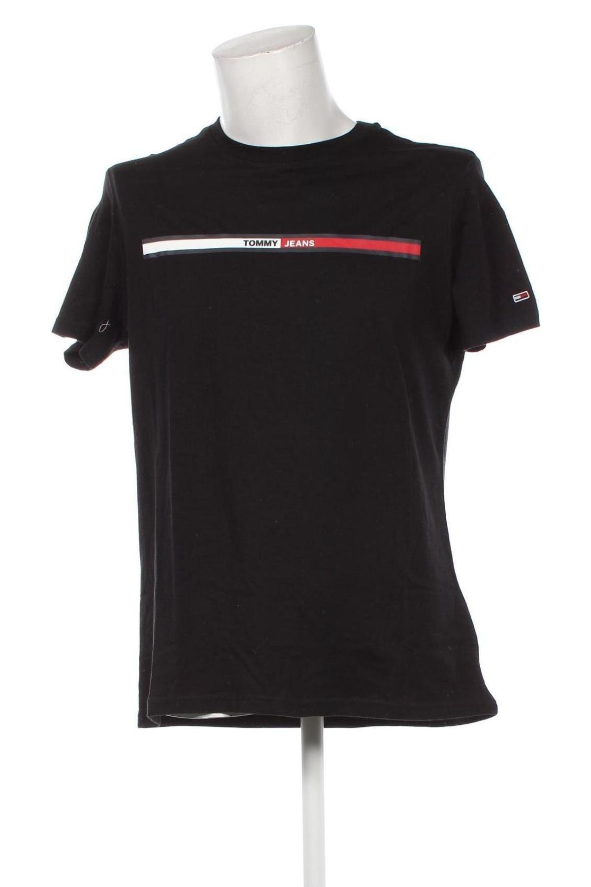 Ανδρικό t-shirt Tommy Jeans, Μέγεθος XL, Χρώμα Μαύρο, Τιμή 29,99 €