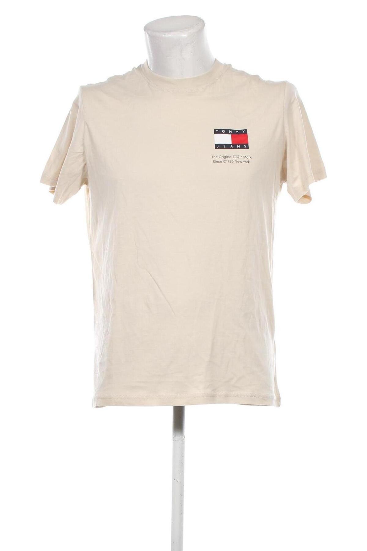 Męski T-shirt Tommy Jeans, Rozmiar M, Kolor Beżowy, Cena 154,99 zł