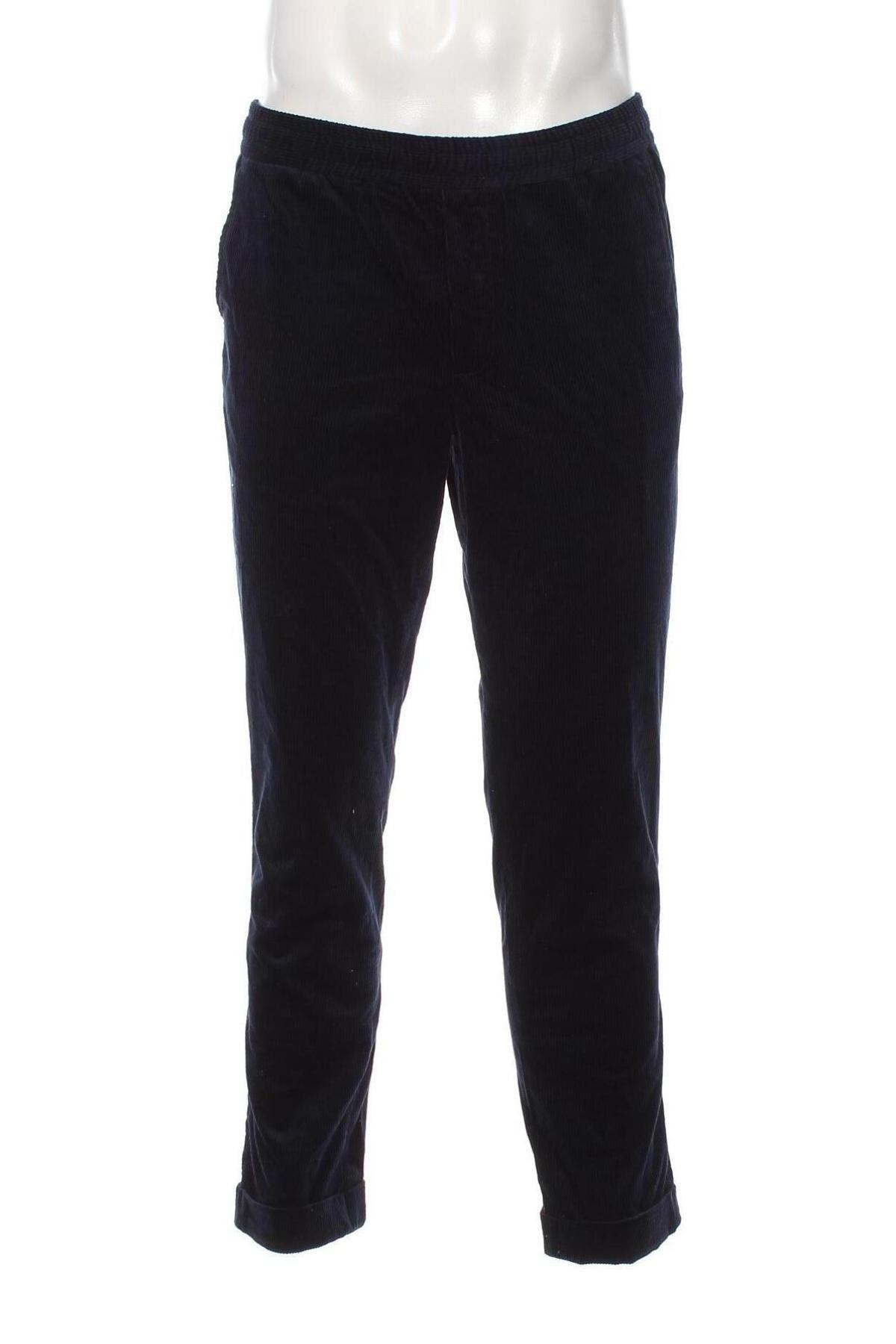 Pantaloni raiați de bărbați Jack & Jones, Mărime M, Culoare Albastru, Preț 47,96 Lei