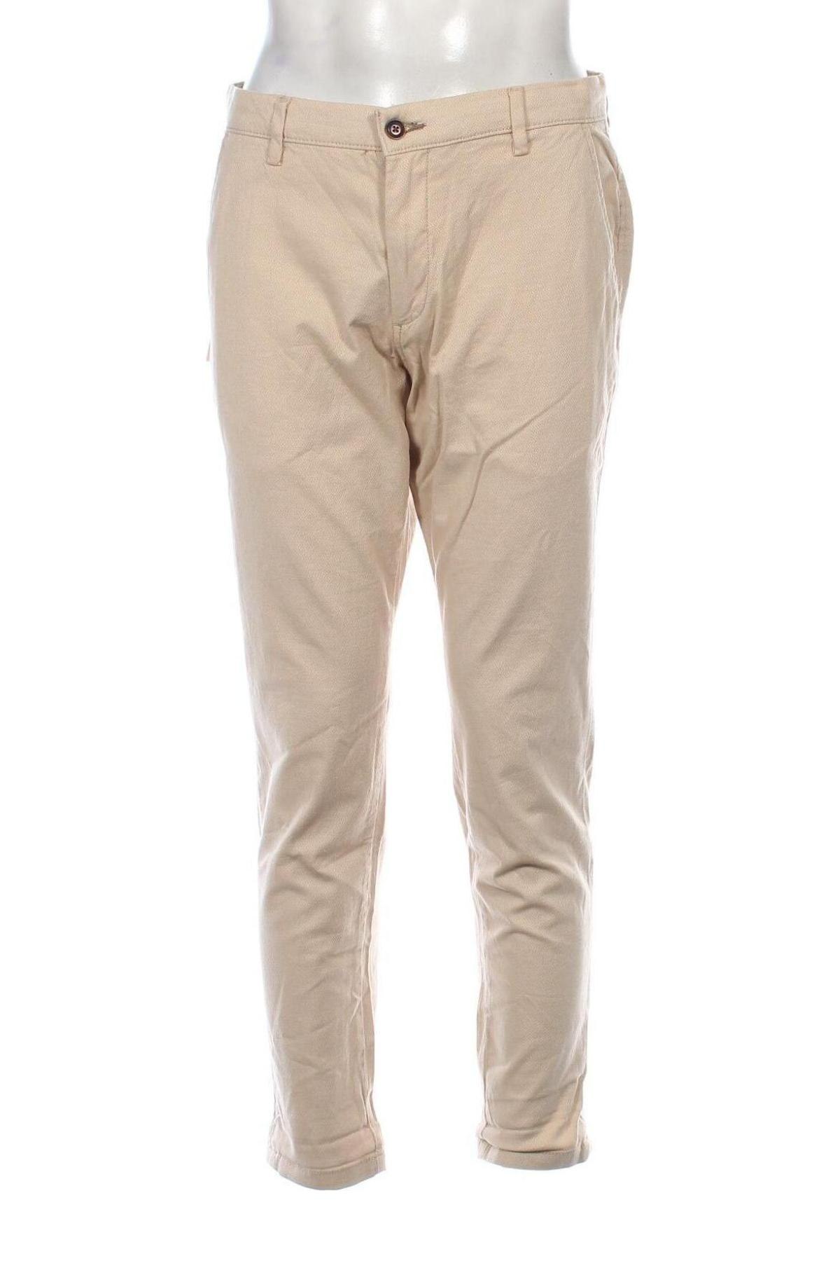 Herrenhose Jack & Jones, Größe L, Farbe Beige, Preis 14,99 €