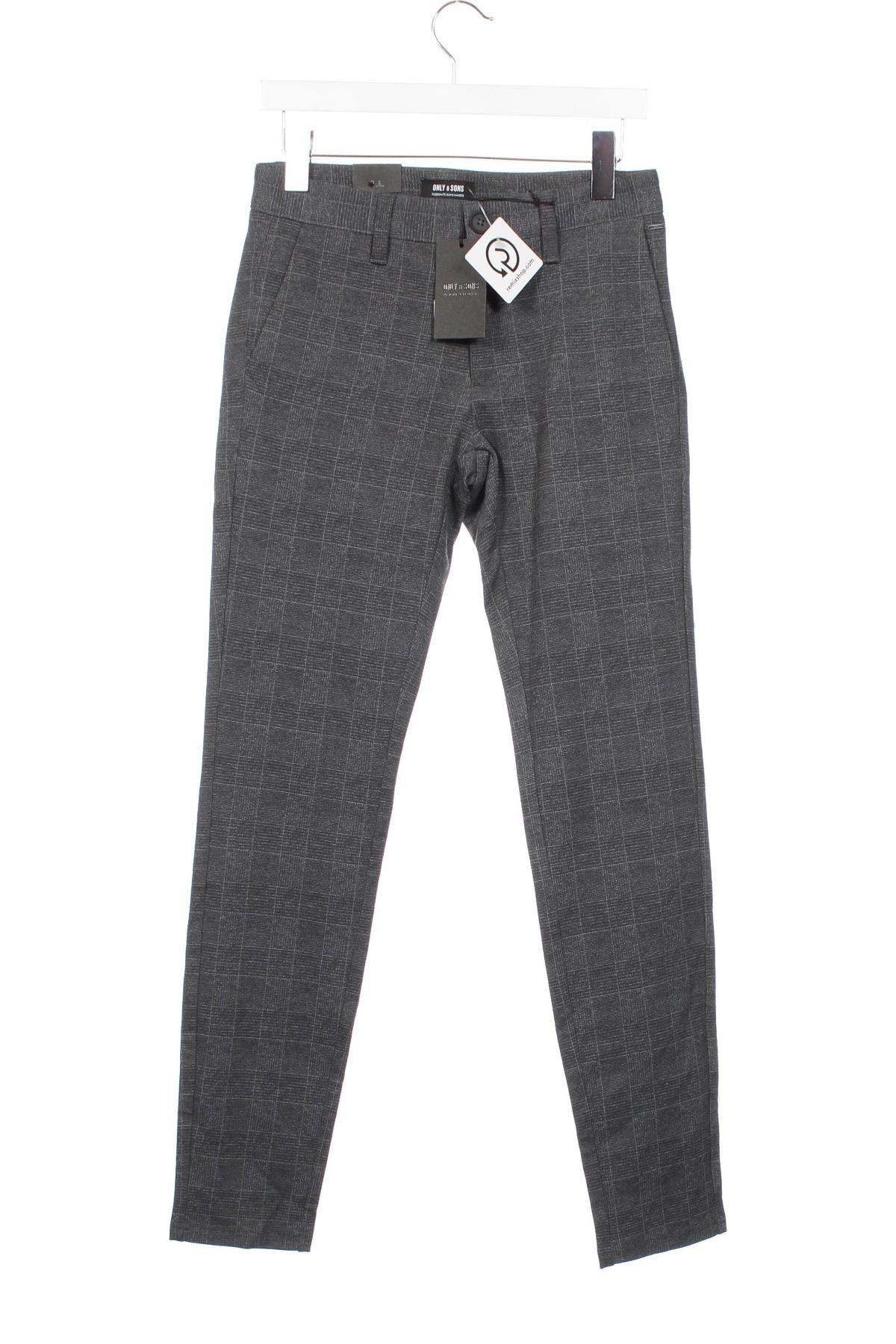 Herrenhose Only & Sons, Größe S, Farbe Grau, Preis € 12,79