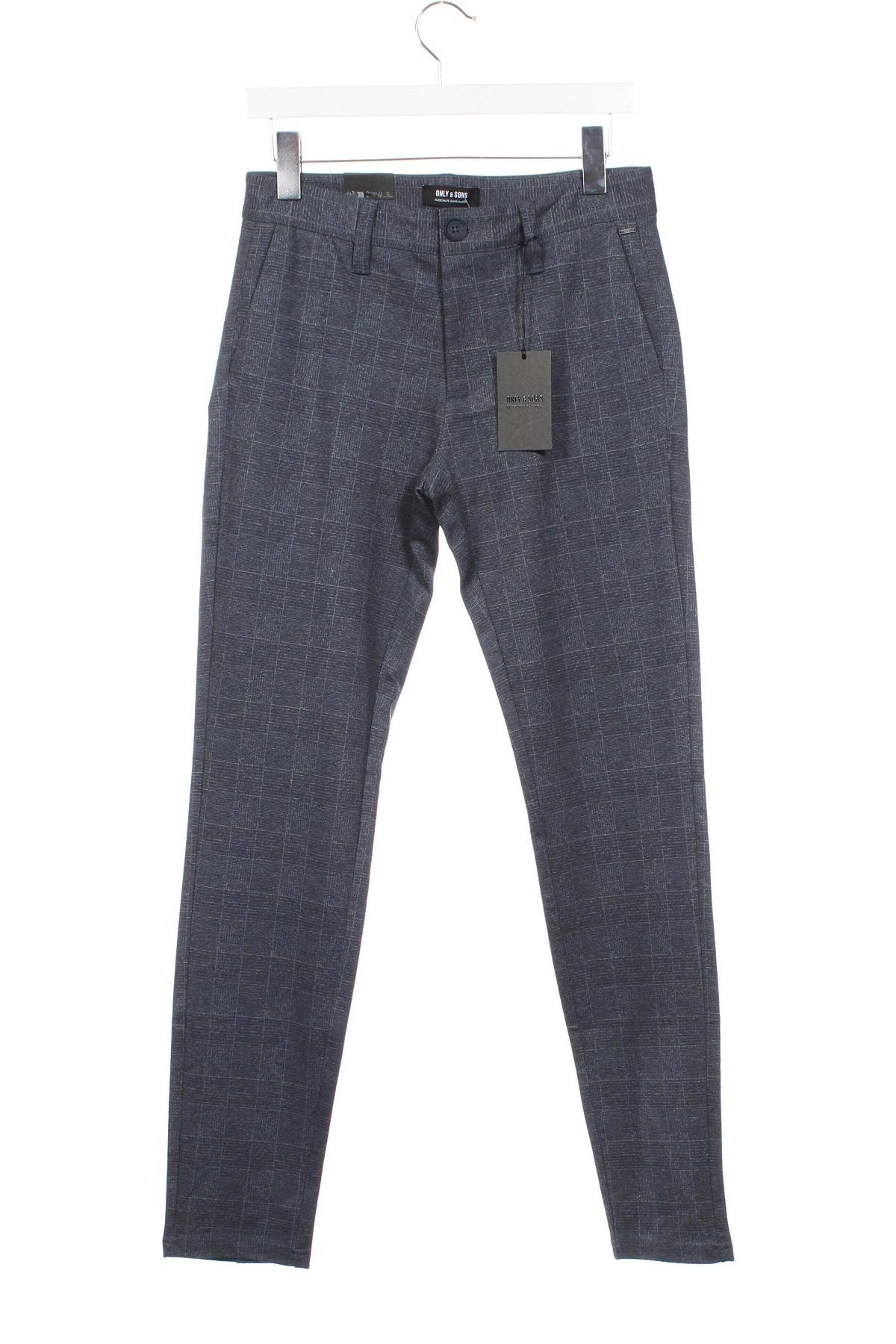 Pantaloni de bărbați Only & Sons, Mărime S, Culoare Albastru, Preț 85,99 Lei