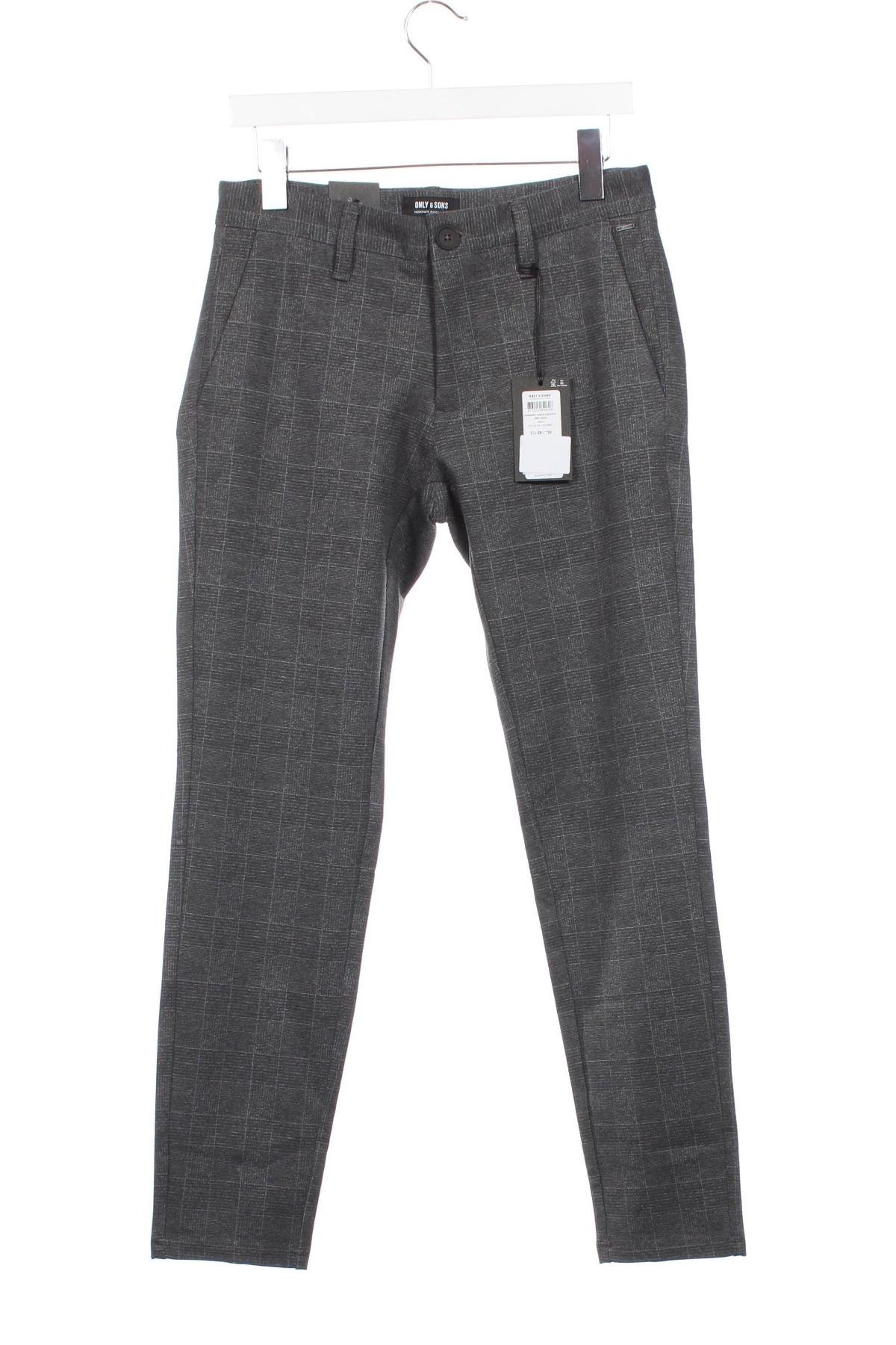 Pantaloni de bărbați Only & Sons, Mărime S, Culoare Gri, Preț 80,99 Lei