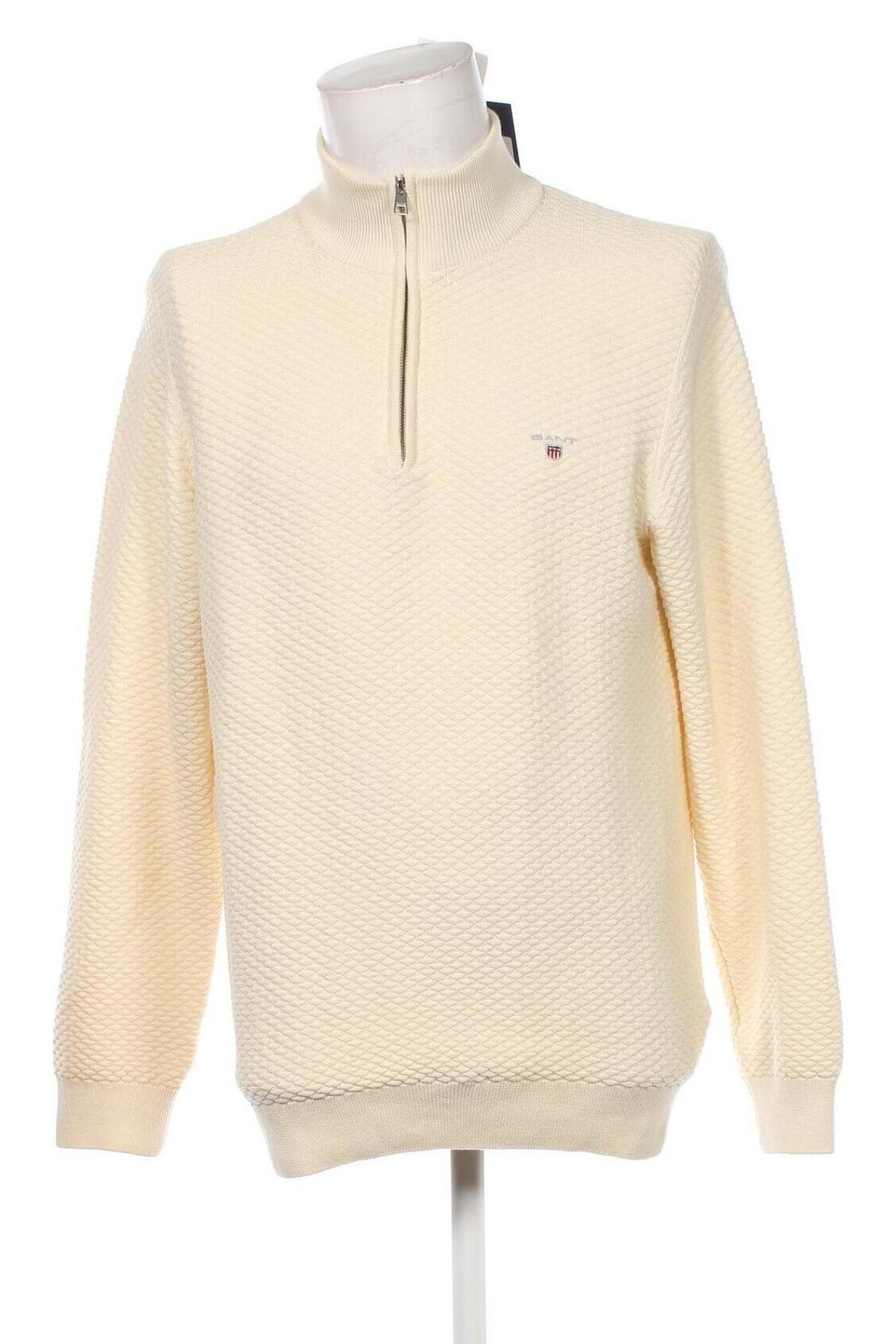 Herrenpullover Gant, Größe XL, Farbe Ecru, Preis € 63,29