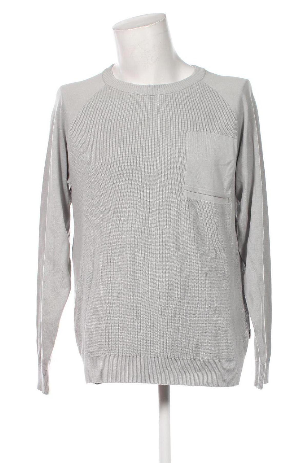 Herrenpullover Jack & Jones, Größe L, Farbe Grau, Preis € 27,99