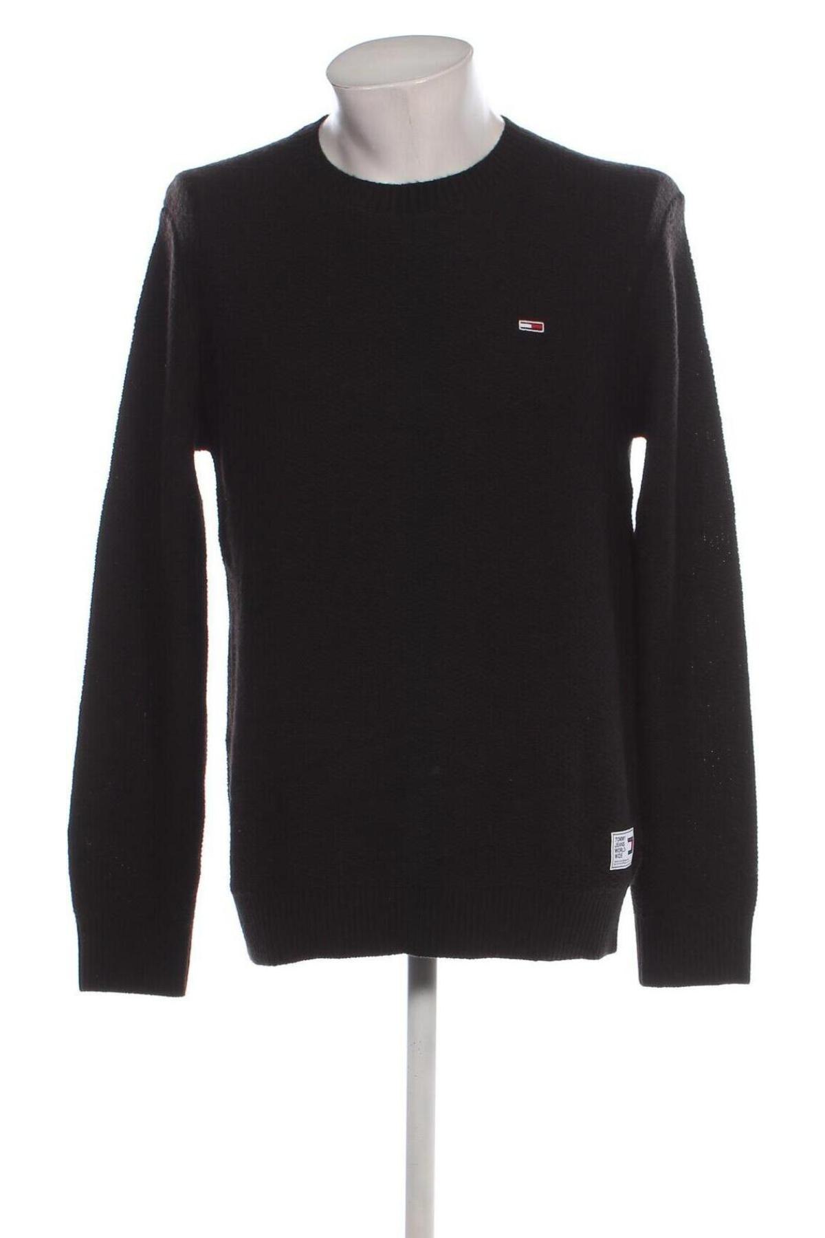 Herrenpullover Tommy Jeans, Größe M, Farbe Schwarz, Preis 53,99 €