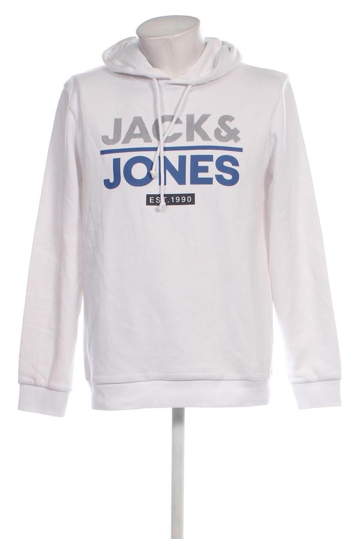 Мъжки суичър Core By Jack & Jones, Размер L, Цвят Бял, Цена 28,49 лв.