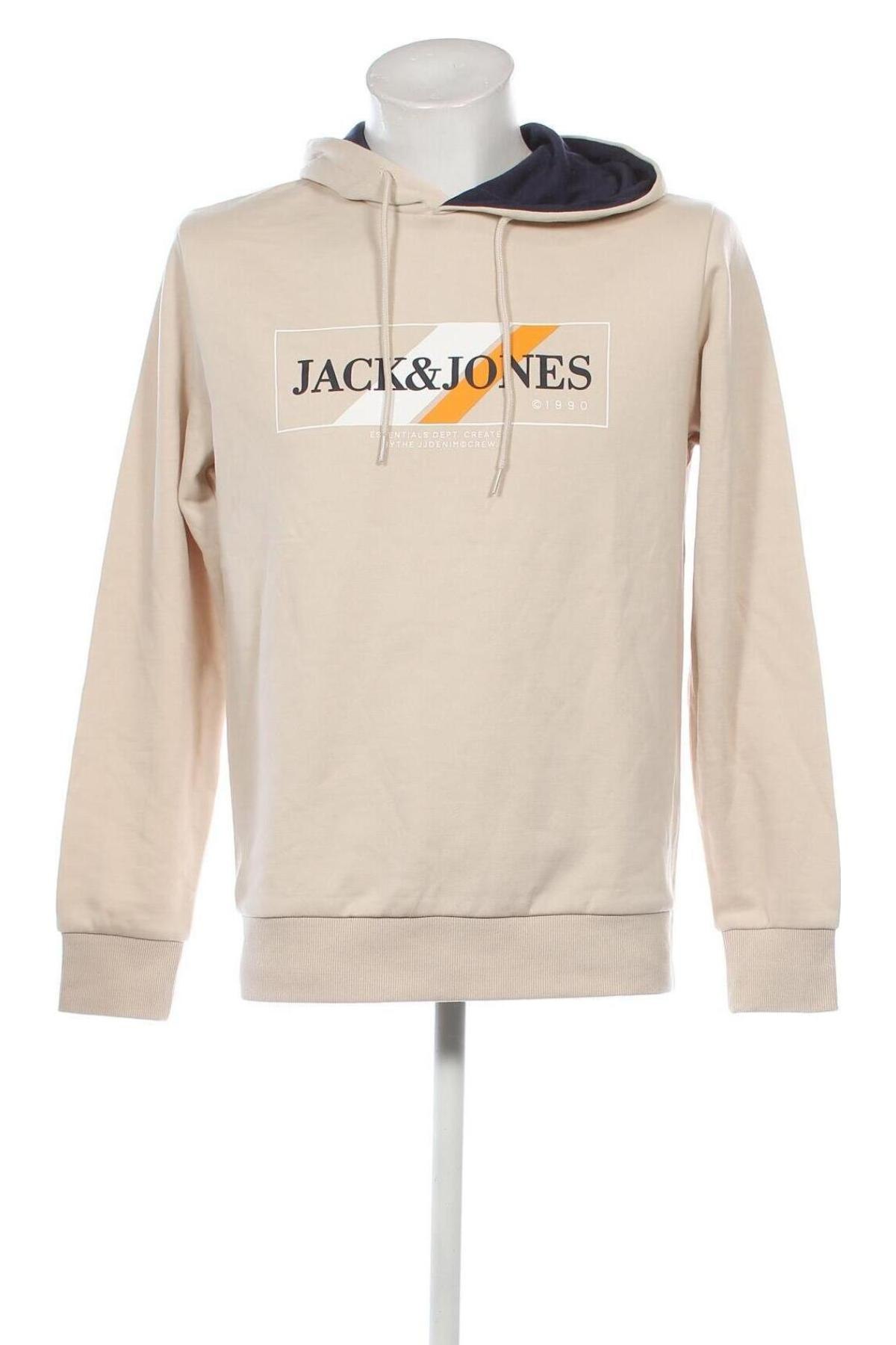 Ανδρικό φούτερ Jack & Jones, Μέγεθος L, Χρώμα  Μπέζ, Τιμή 16,29 €