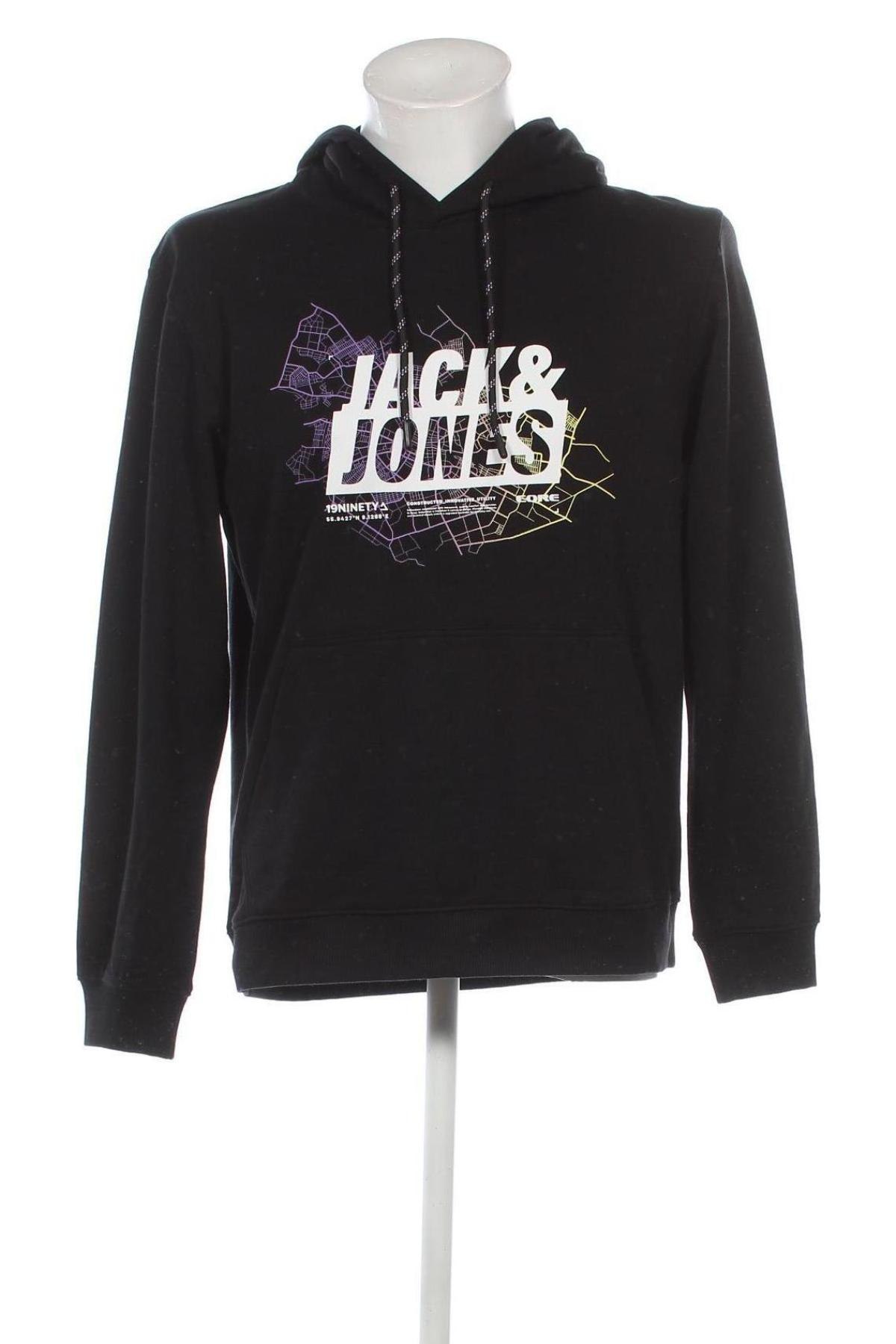 Herren Sweatshirt Jack & Jones, Größe L, Farbe Schwarz, Preis 42,49 €