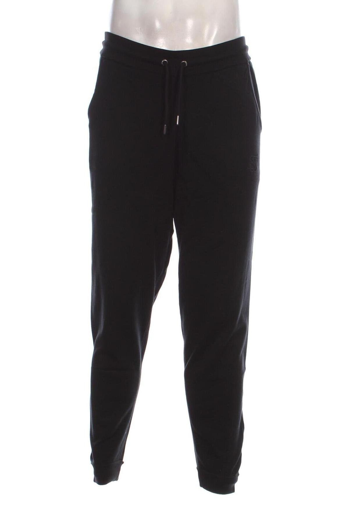 Pantaloni trening de bărbați SikSilk, Mărime M, Culoare Negru, Preț 134,99 Lei