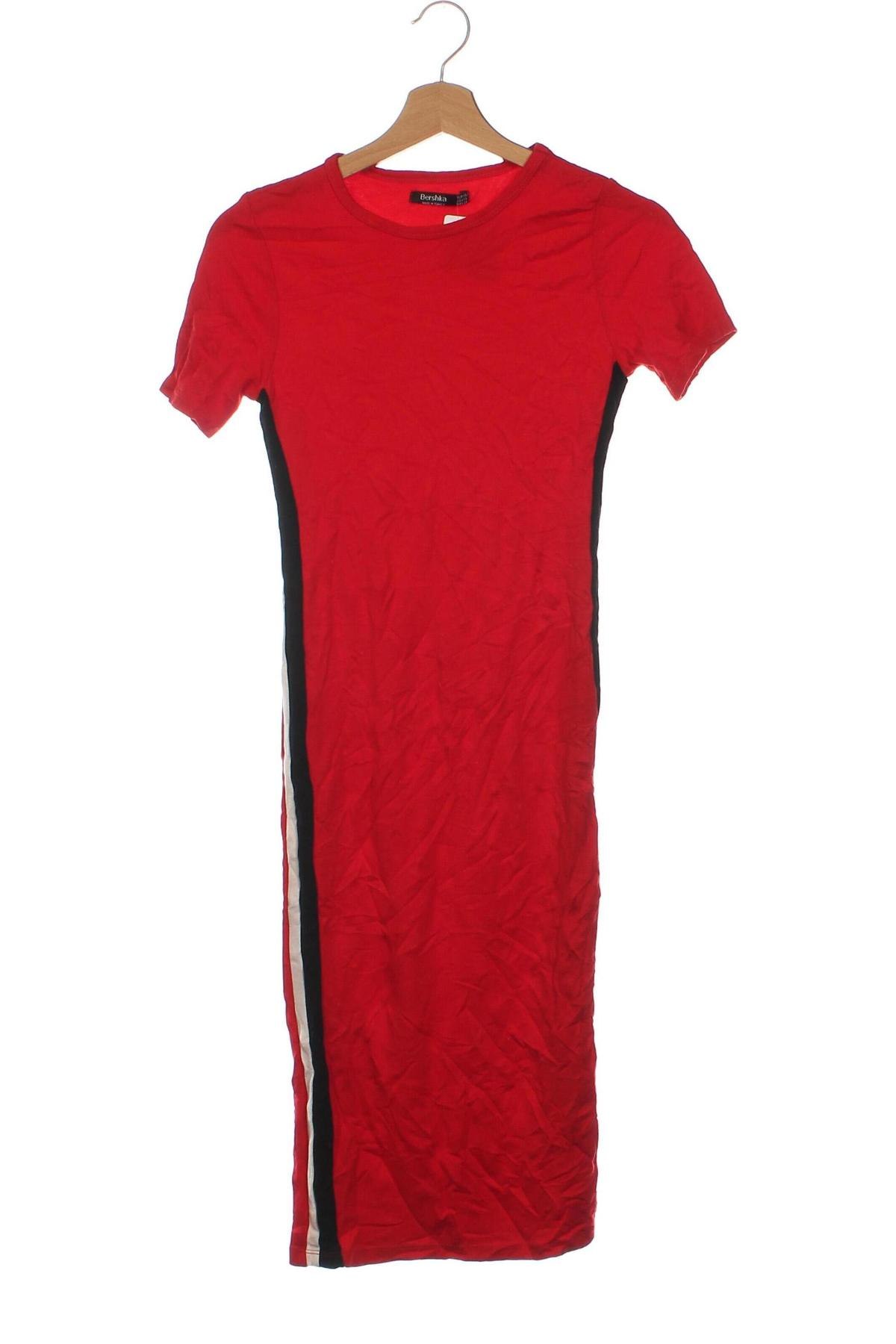 Kleid Bershka, Größe XS, Farbe Rot, Preis € 6,49