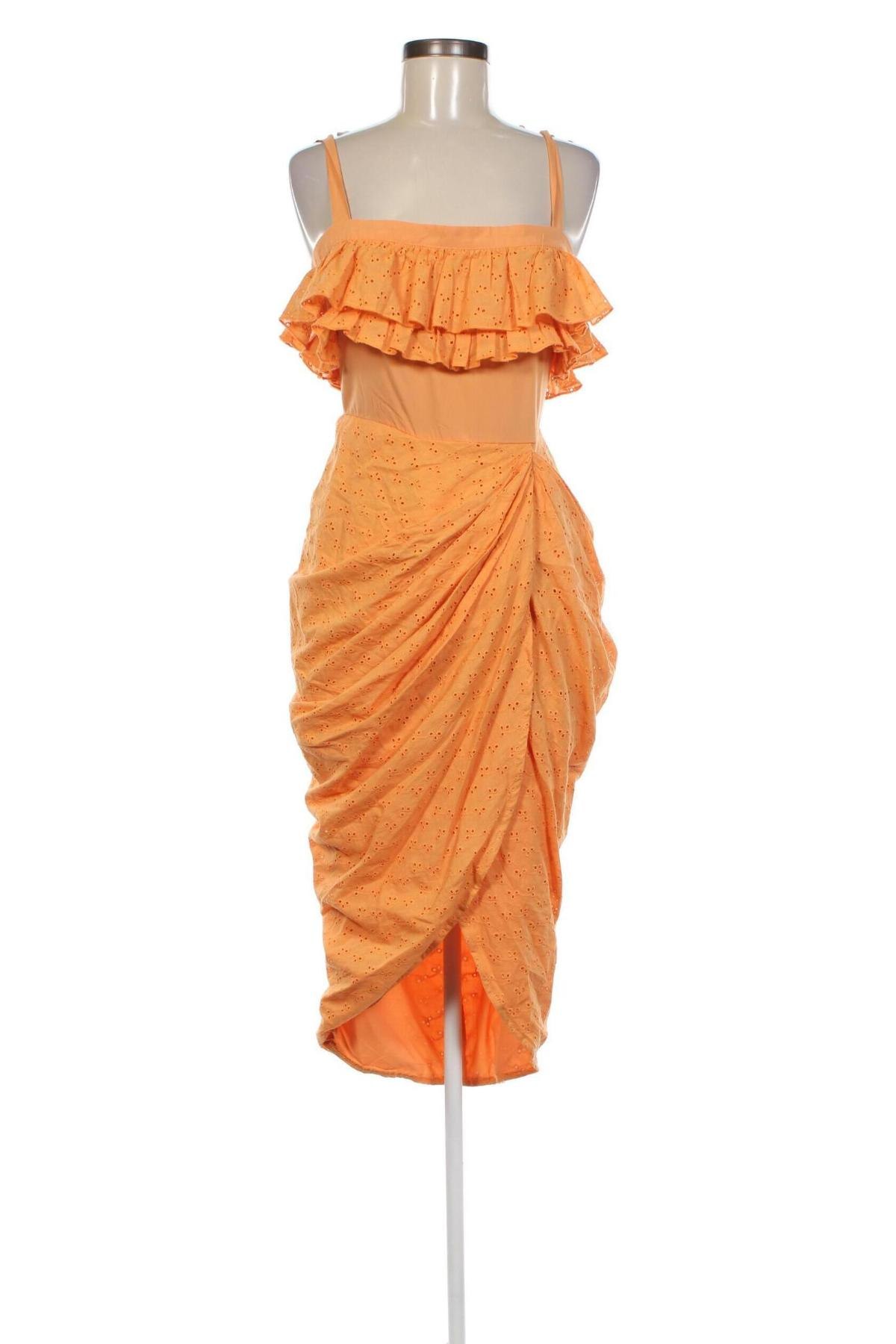 Kleid Pretty Little Thing, Größe M, Farbe Orange, Preis 8,49 €