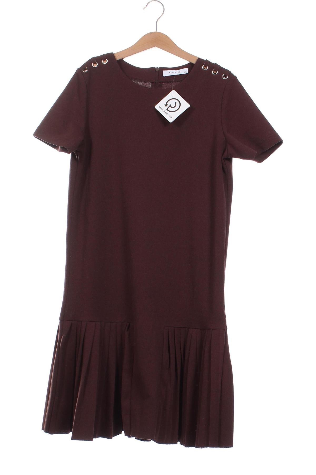 Kleid Reserved, Größe XS, Farbe Braun, Preis 5,99 €