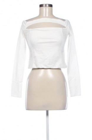 Damen Shirt Bershka, Größe L, Farbe Weiß, Preis 18,47 €