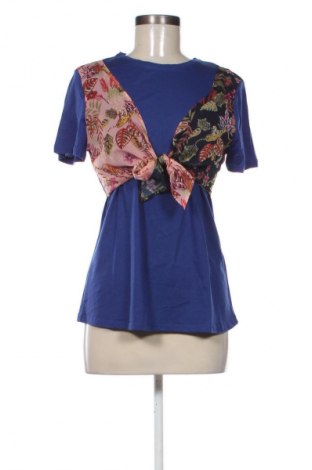 Bluzka damska Desigual, Rozmiar M, Kolor Niebieski, Cena 213,79 zł