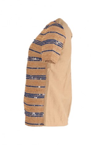 Дамска блуза Tory Burch, Размер XS, Цвят Бежов, Цена 689,99 лв.