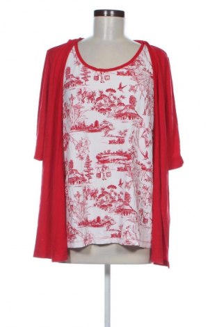 Damen Shirt Ulla Popken, Größe XXL, Farbe Rot, Preis € 18,99