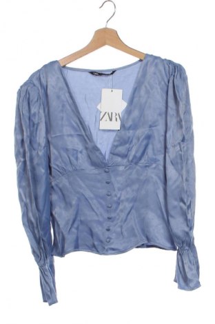 Damen Shirt Zara, Größe M, Farbe Blau, Preis 31,71 €