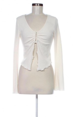 Damen Strickjacke H&M Divided, Größe M, Farbe Ecru, Preis 20,99 €