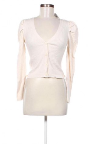 Damski kardigan Stradivarius, Rozmiar S, Kolor ecru, Cena 67,41 zł