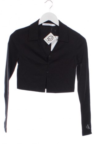 Γυναικείο πουκάμισο Calvin Klein Jeans, Μέγεθος XS, Χρώμα Μαύρο, Τιμή 85,99 €