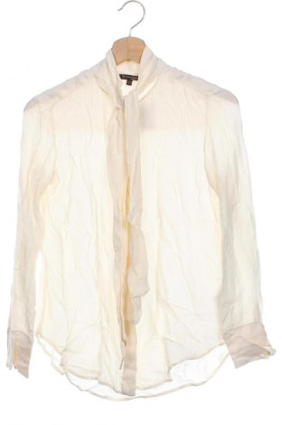 Дамска риза Massimo Dutti, Размер XS, Цвят Екрю, Цена 36,97 лв.