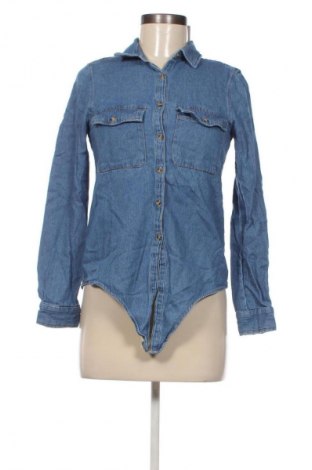 Cămașă de femei Pull&Bear, Mărime S, Culoare Albastru, Preț 86,99 Lei