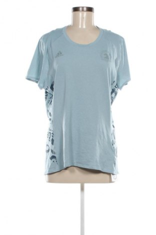 Damen T-Shirt Adidas, Größe XL, Farbe Blau, Preis 18,99 €