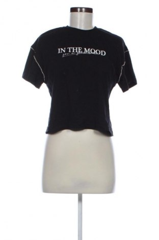 Tricou de femei Bershka, Mărime S, Culoare Negru, Preț 45,00 Lei