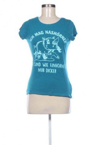 Γυναικείο t-shirt Blind Date, Μέγεθος S, Χρώμα Μπλέ, Τιμή 8,70 €