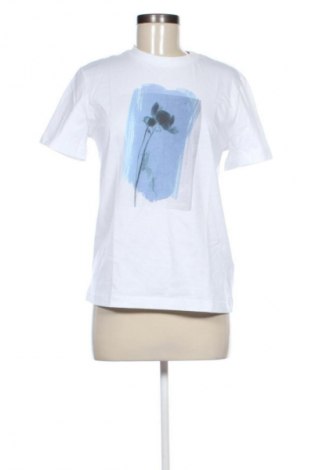 Damen T-Shirt Calvin Klein Jeans, Größe M, Farbe Weiß, Preis 54,99 €